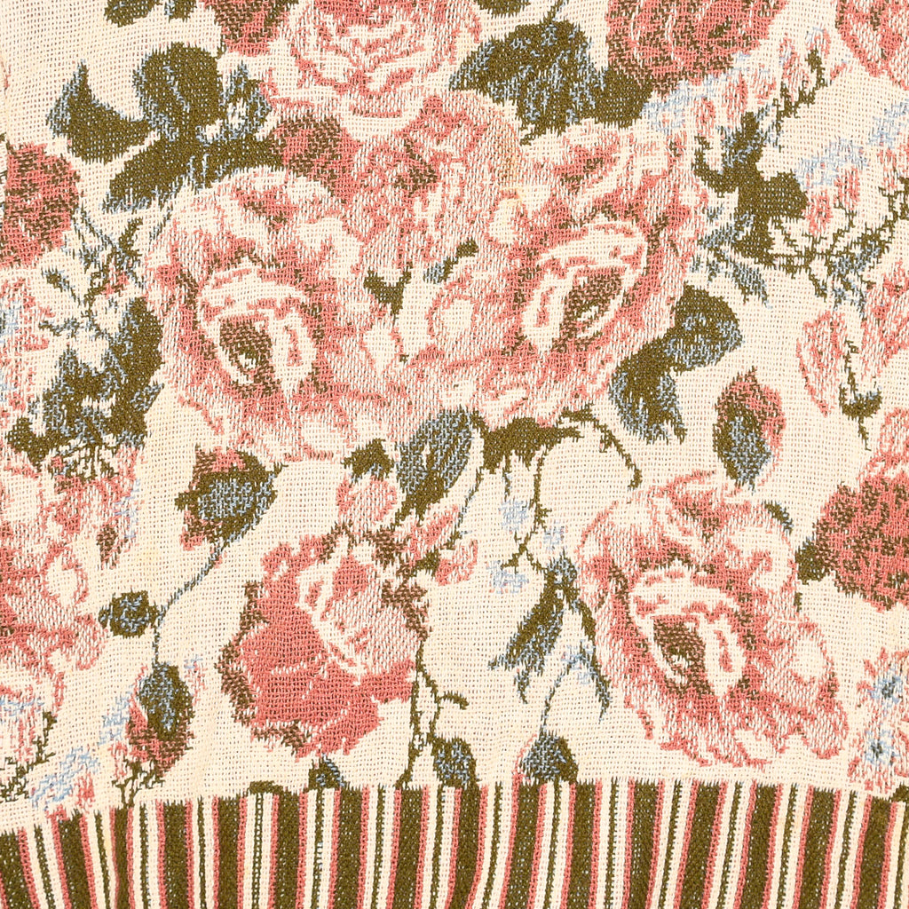 Romantic Floral Tapestry Panel Pullover