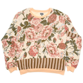 Romantic Floral Tapestry Panel Pullover