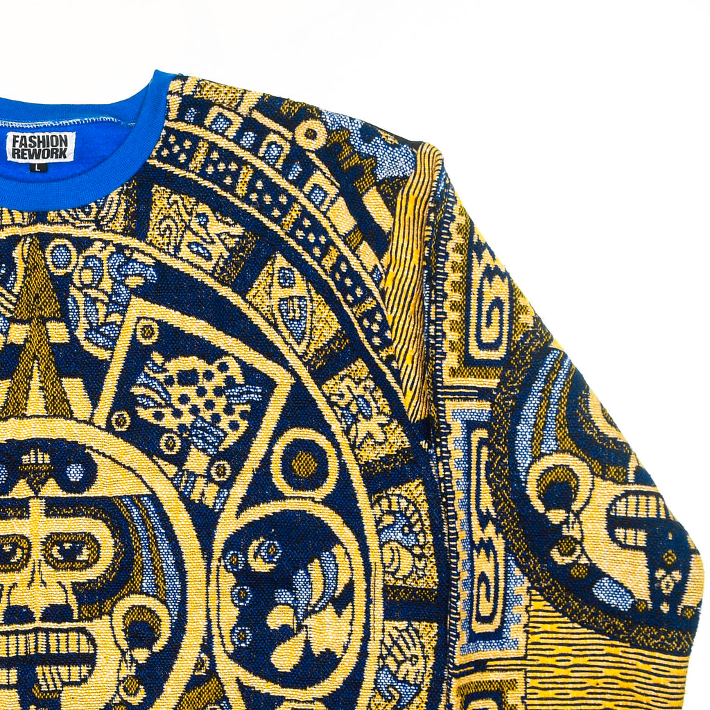 Aztec Sun Stone Tapestry Panel Pullover