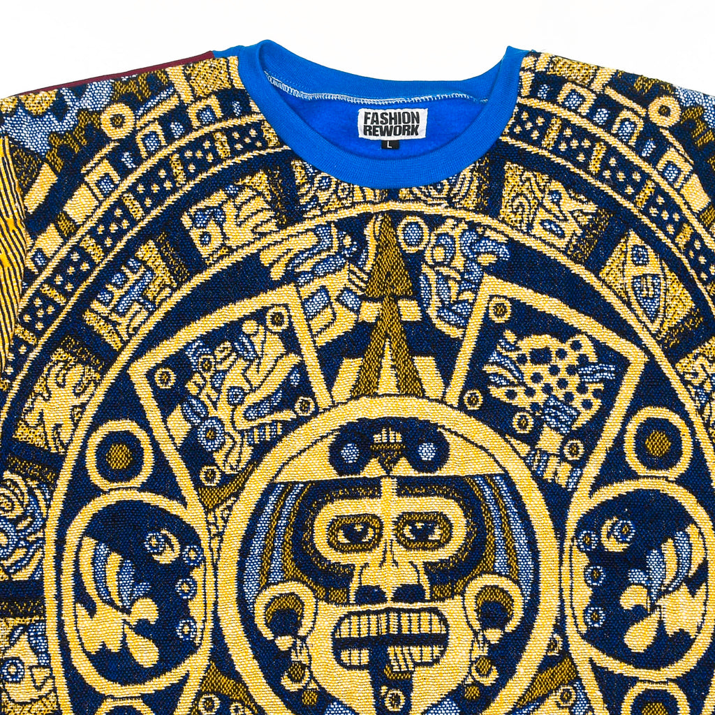 Aztec Sun Stone Tapestry Panel Pullover