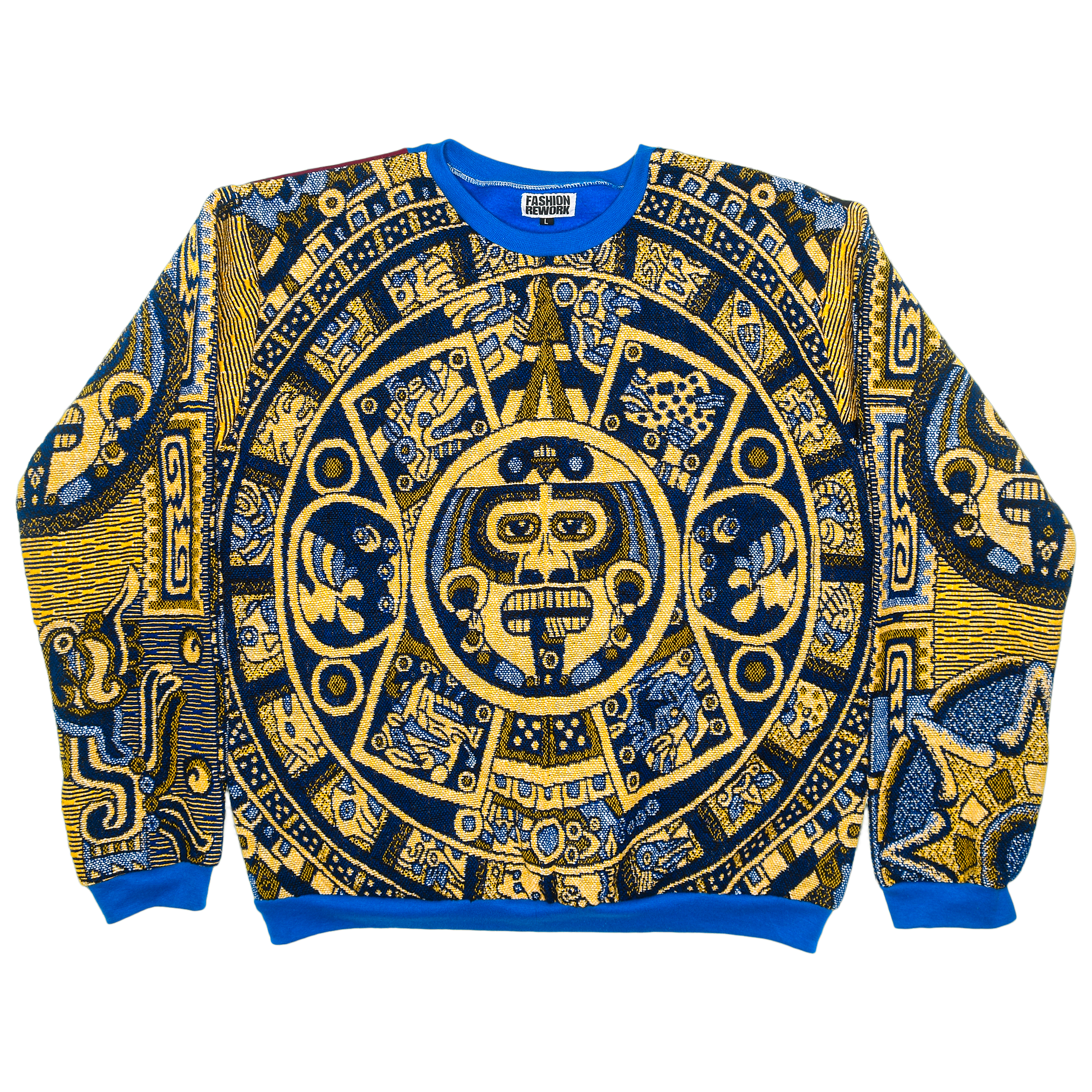 Aztec Sun Stone Full Tapestry Panel Pullover