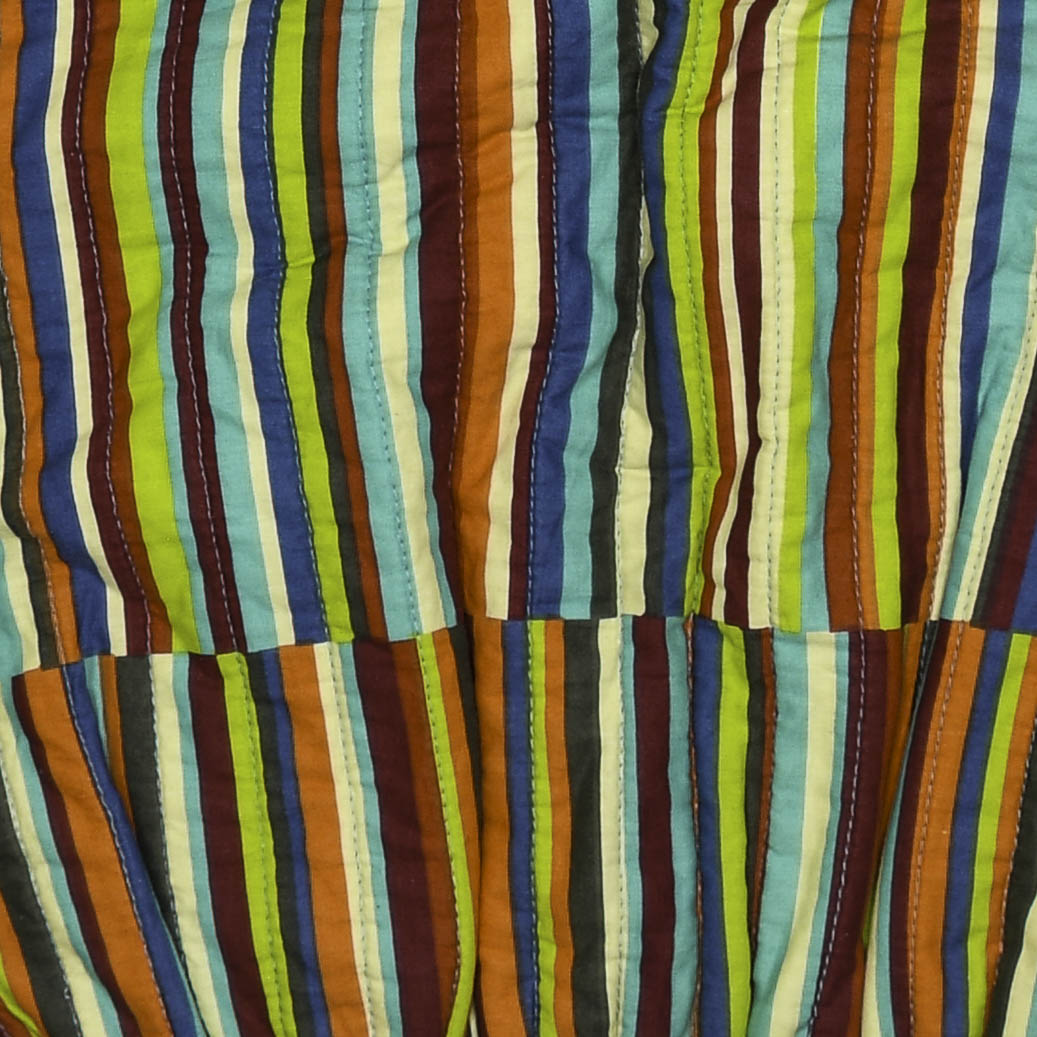 Vibrant Striped Quilt Bomber Jacket