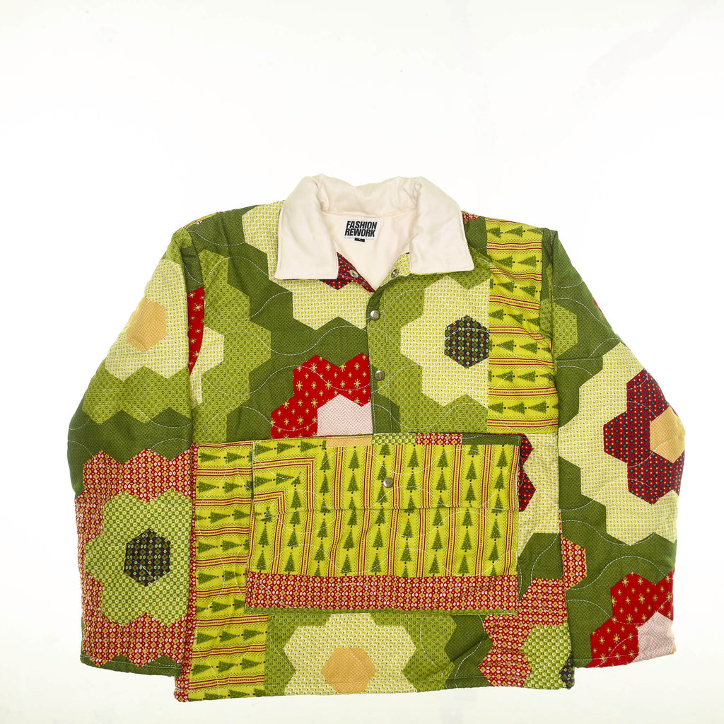 Flowery Patchwork Quilt Sweater