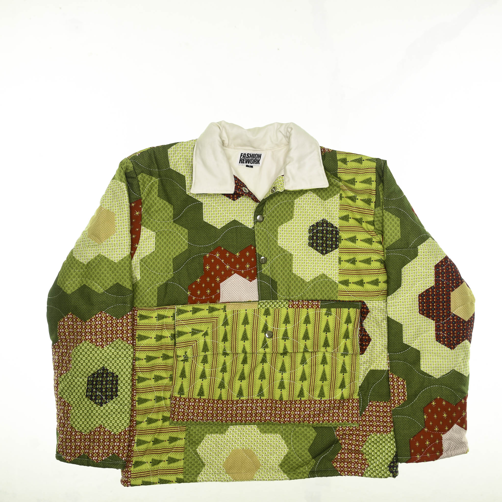 Flowery Patchwork Quilt Sweater