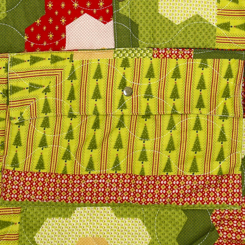 Flowery Patchwork Quilt Sweater