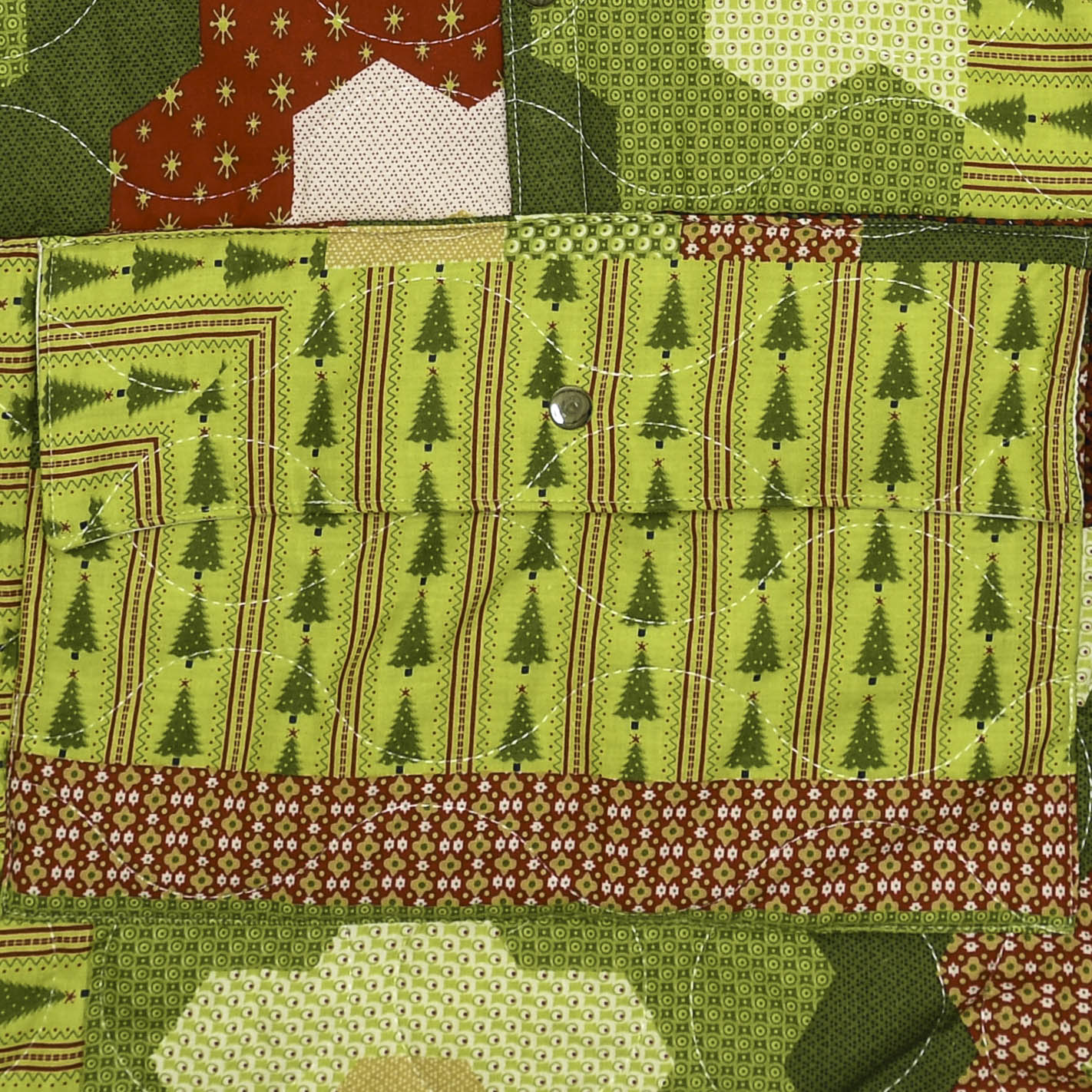 Flowery Patchwork Quilt Sweater