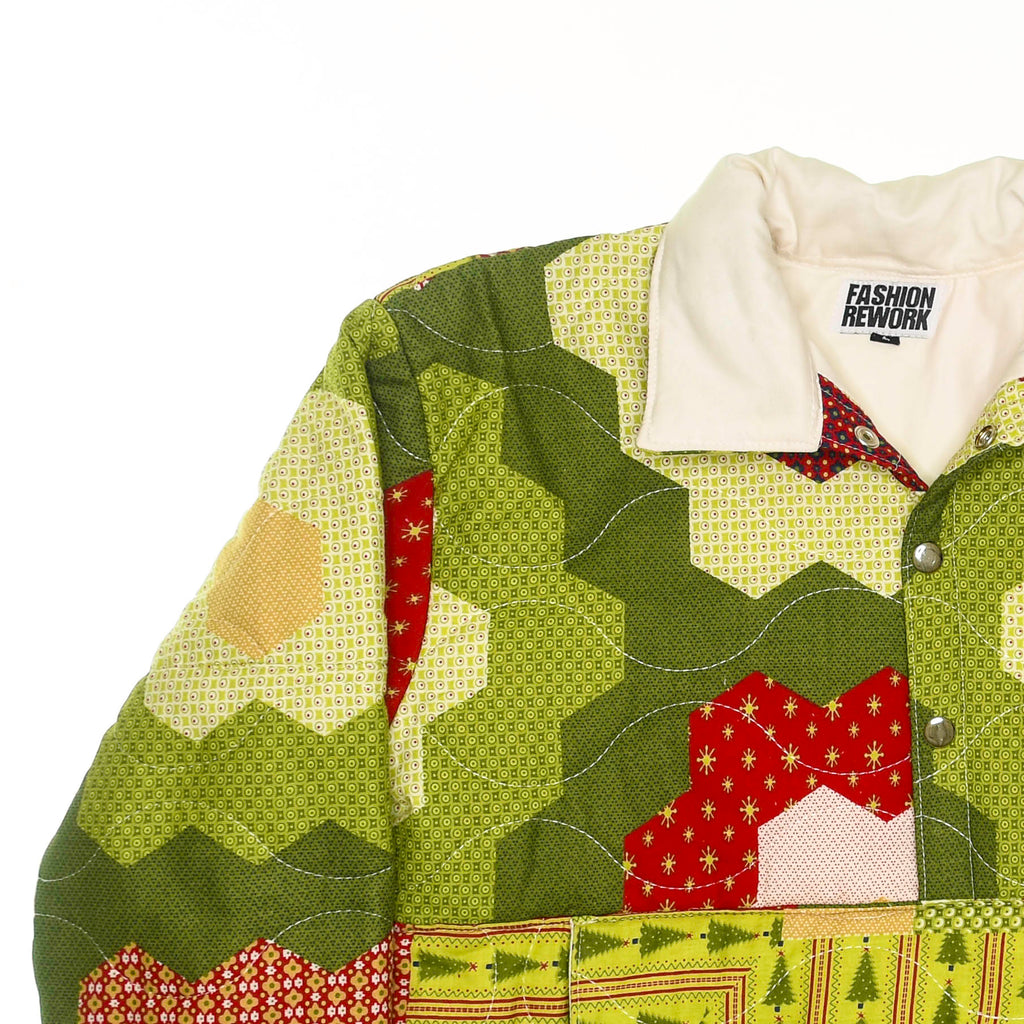 Flowery Patchwork Quilt Sweater