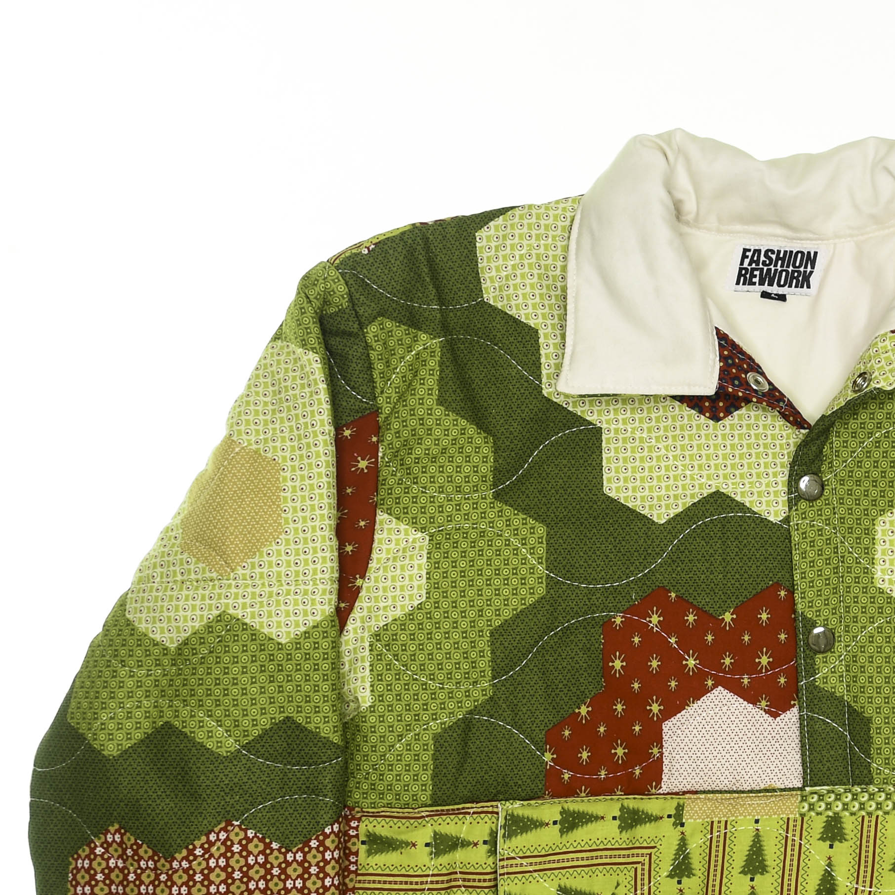 Flowery Patchwork Quilt Sweater