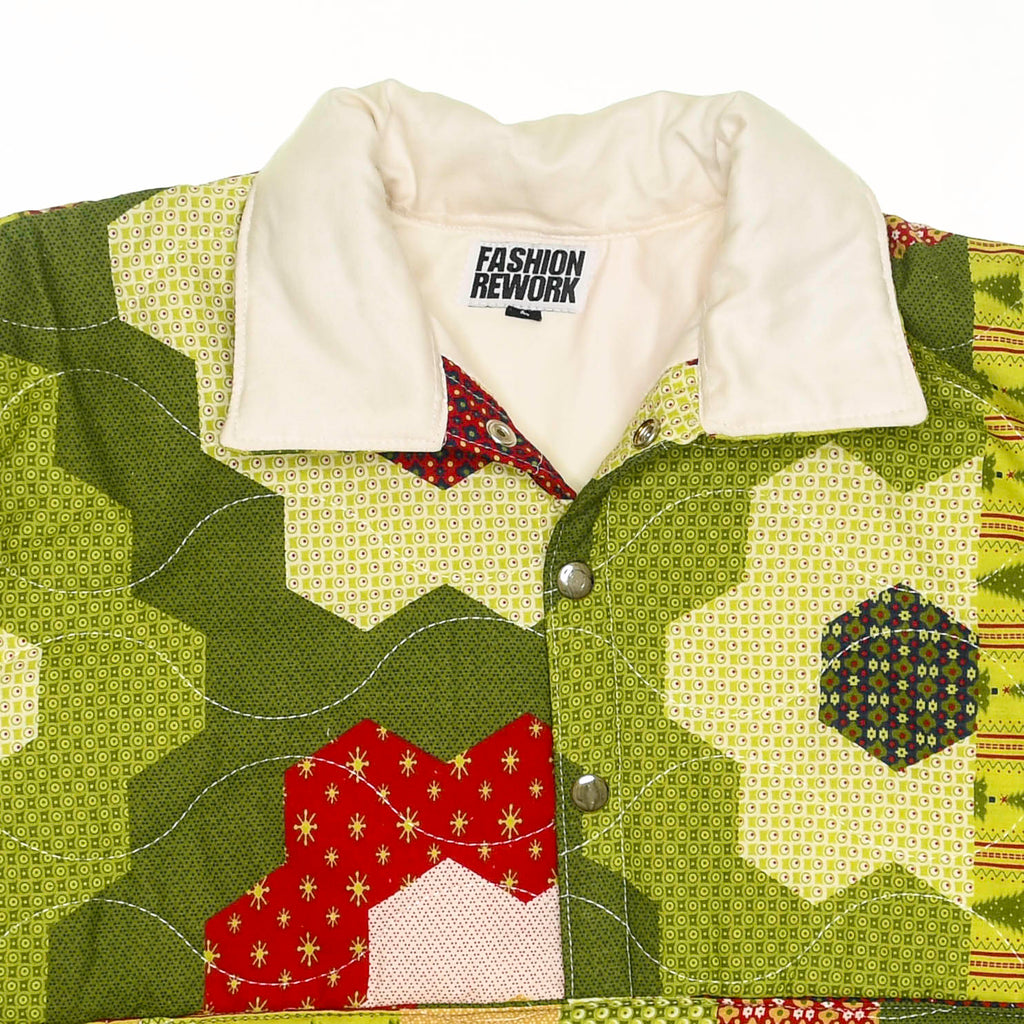 Flowery Patchwork Quilt Sweater