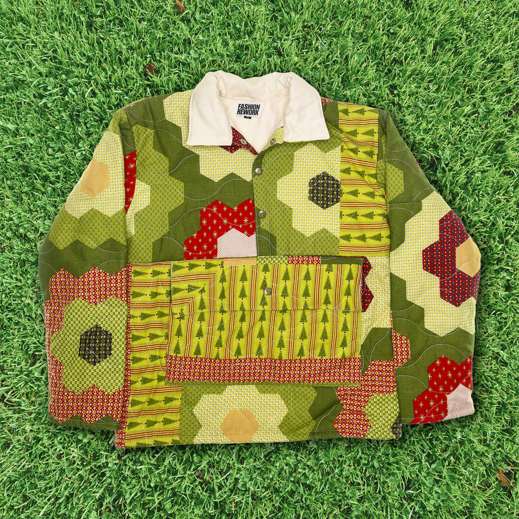 Flowery Patchwork Quilt Sweater