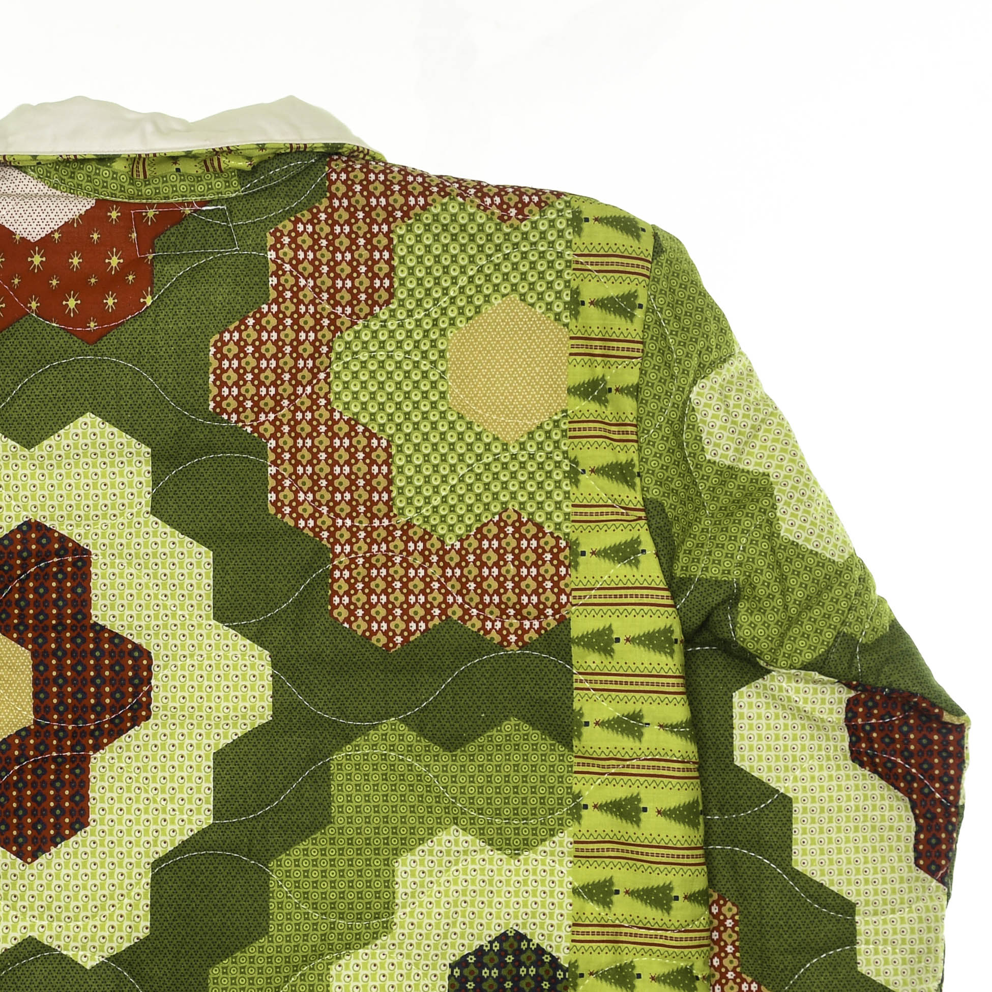 Flowery Patchwork Quilt Sweater