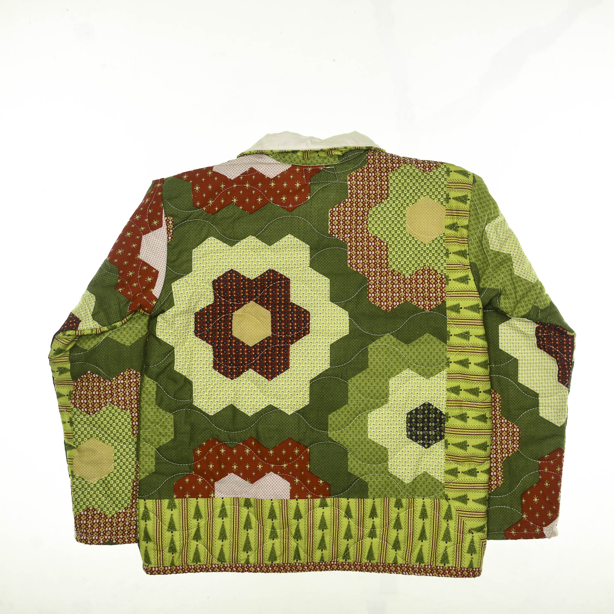 Flowery Patchwork Quilt Sweater