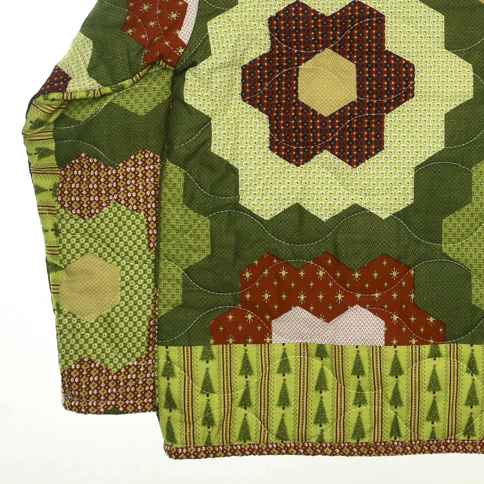 Flowery Patchwork Quilt Sweater