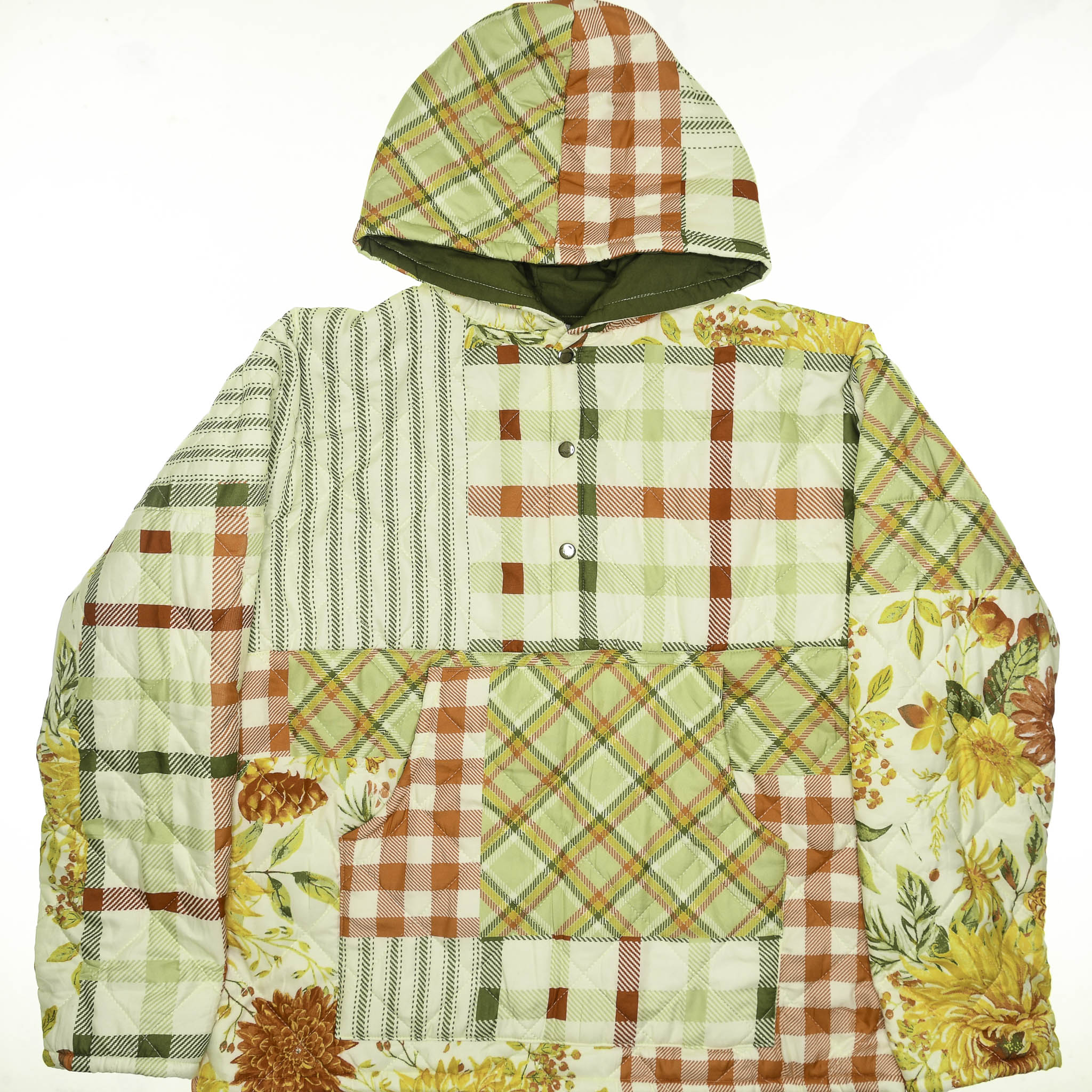 Floral & Gingham Quilt Jacket
