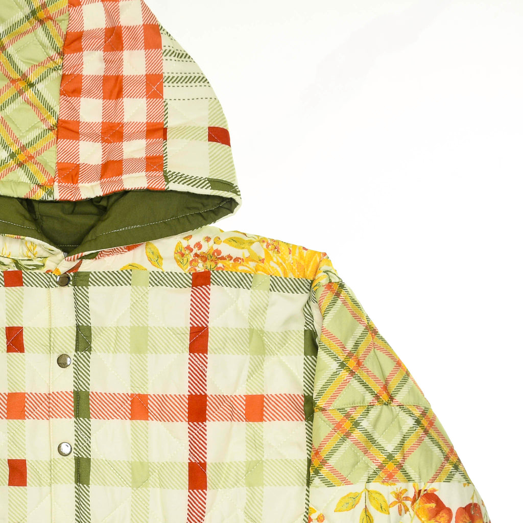 Floral & Gingham Quilt Jacket