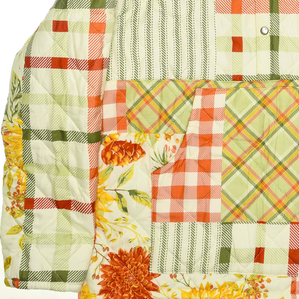 Floral & Gingham Quilt Jacket