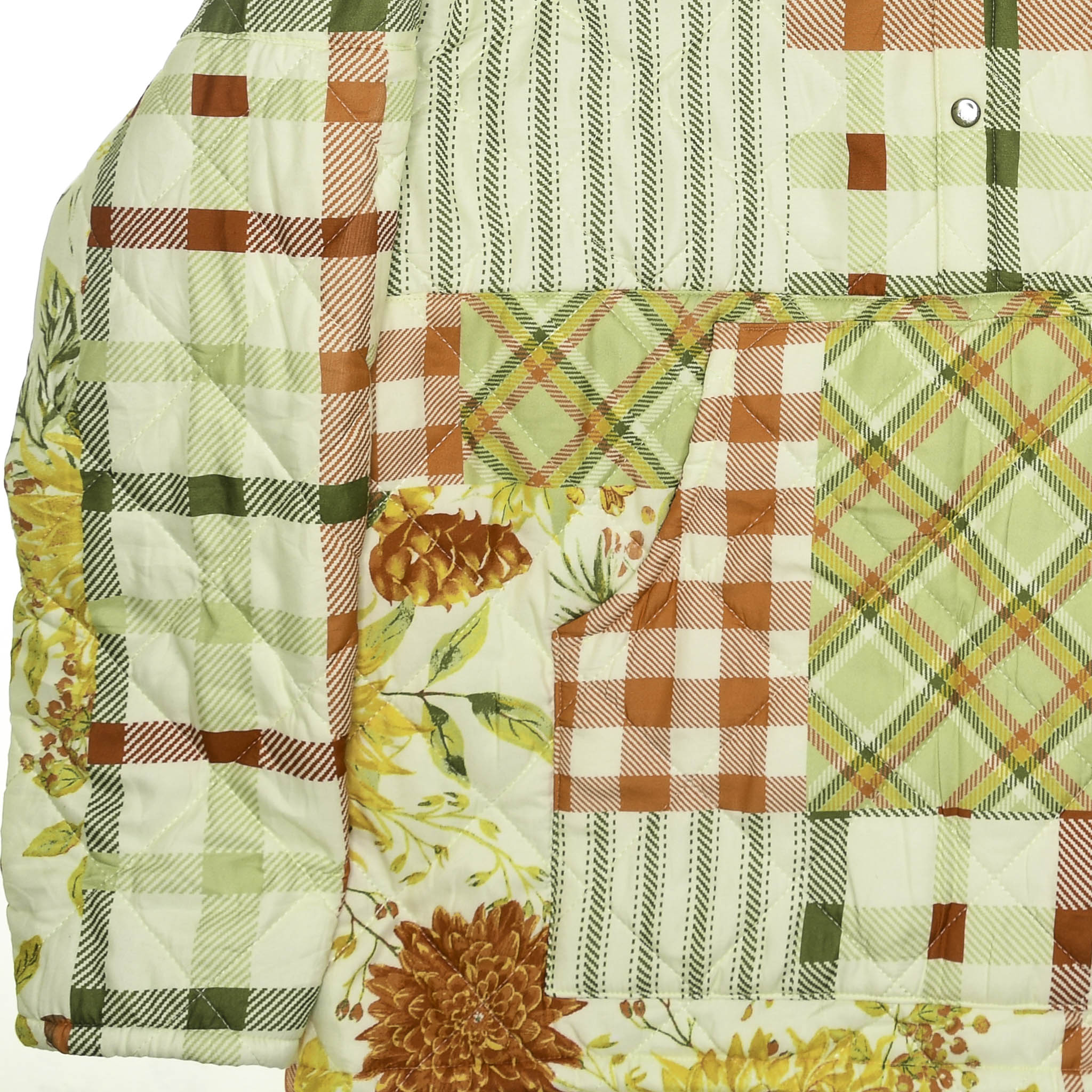 Floral & Gingham Quilt Jacket