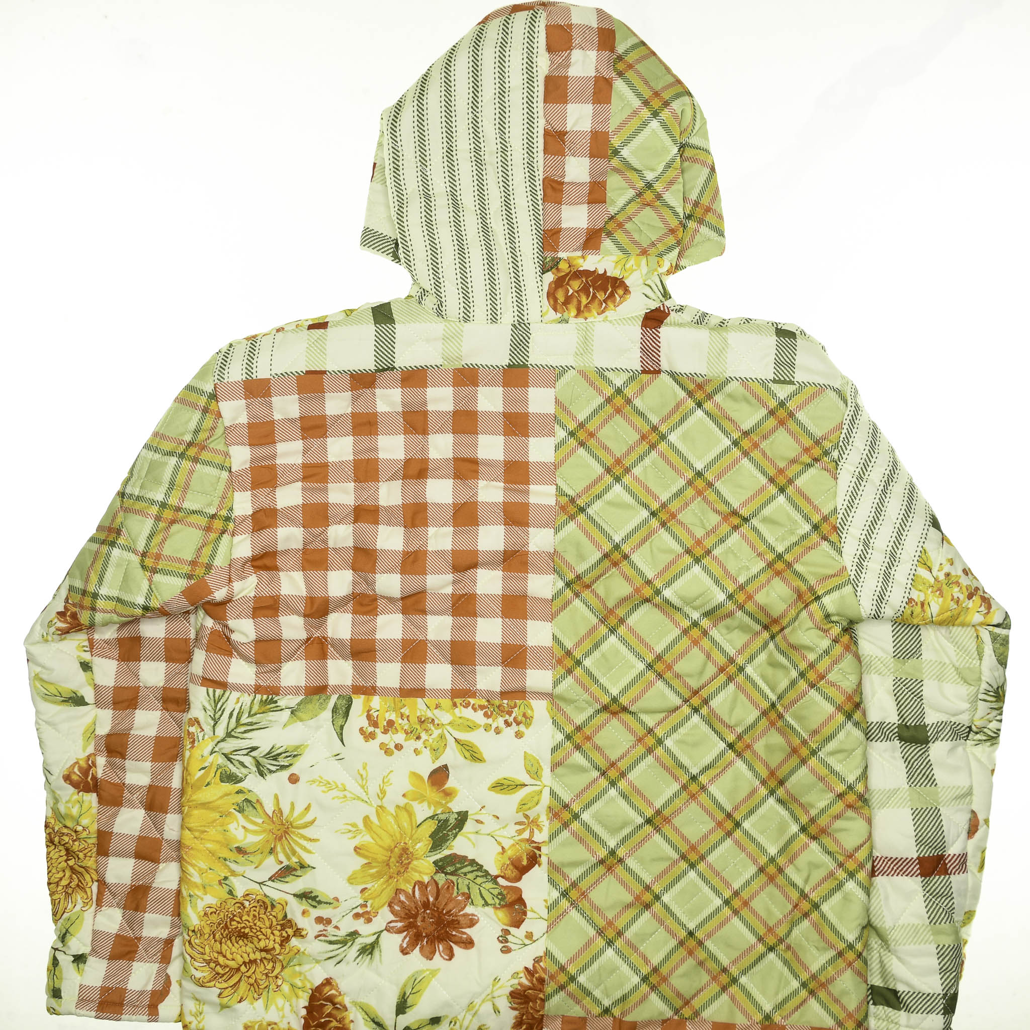 Floral & Gingham Quilt Jacket
