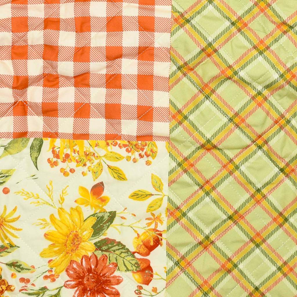 Floral & Gingham Quilt Jacket