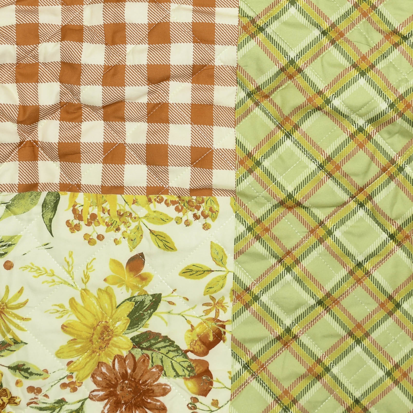 Floral & Gingham Quilt Jacket