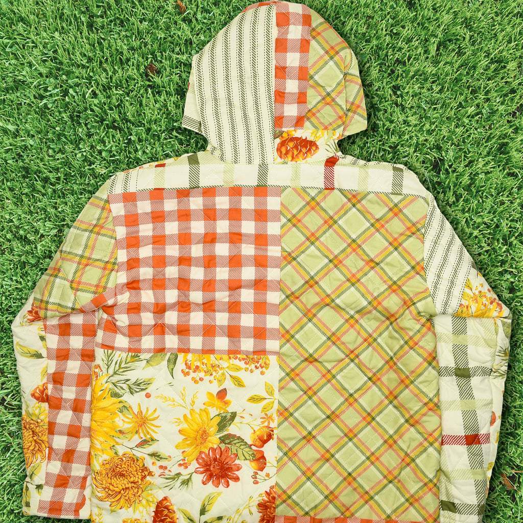 Floral & Gingham Quilt Jacket