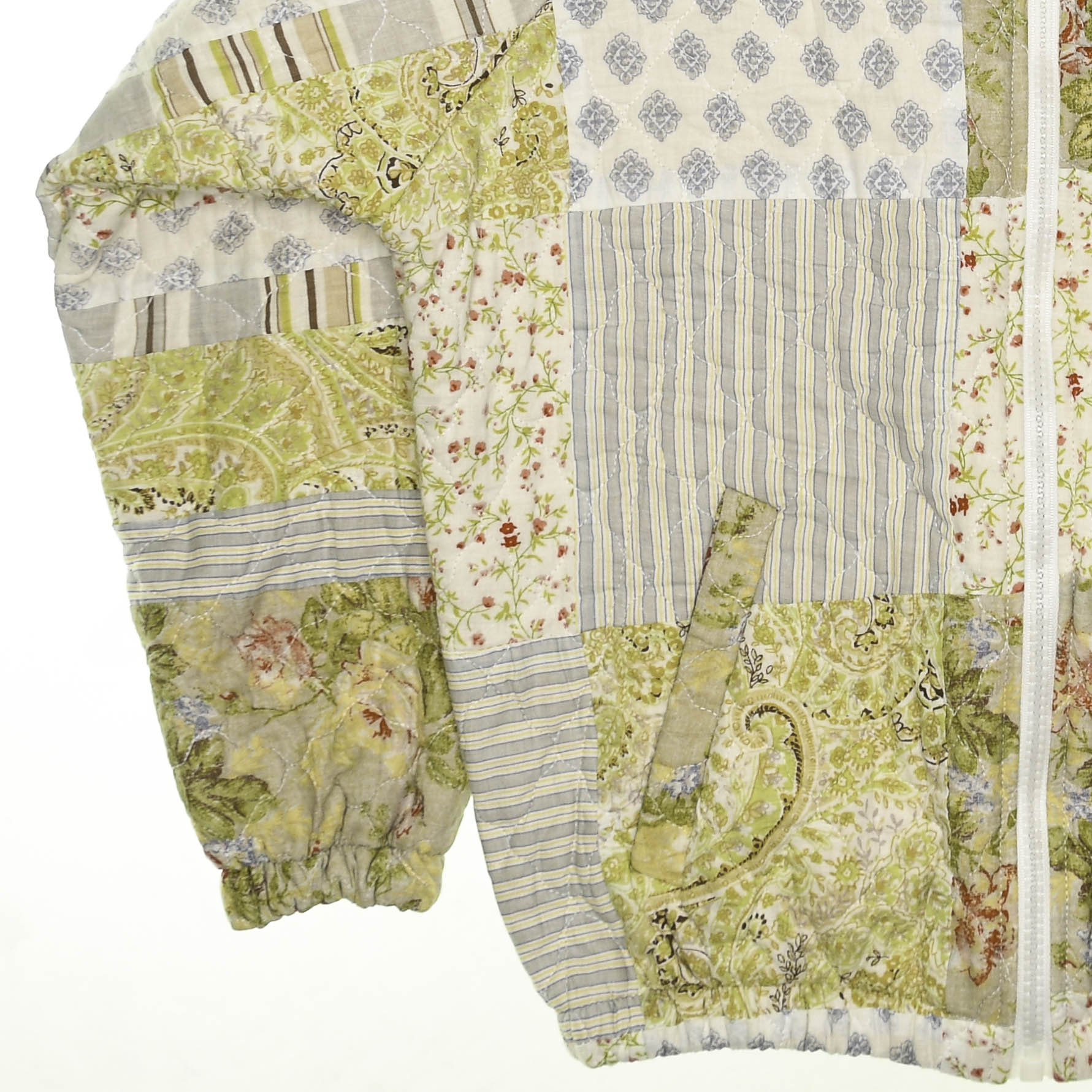 Yellow Patchwork Quilt Bomber Jacket