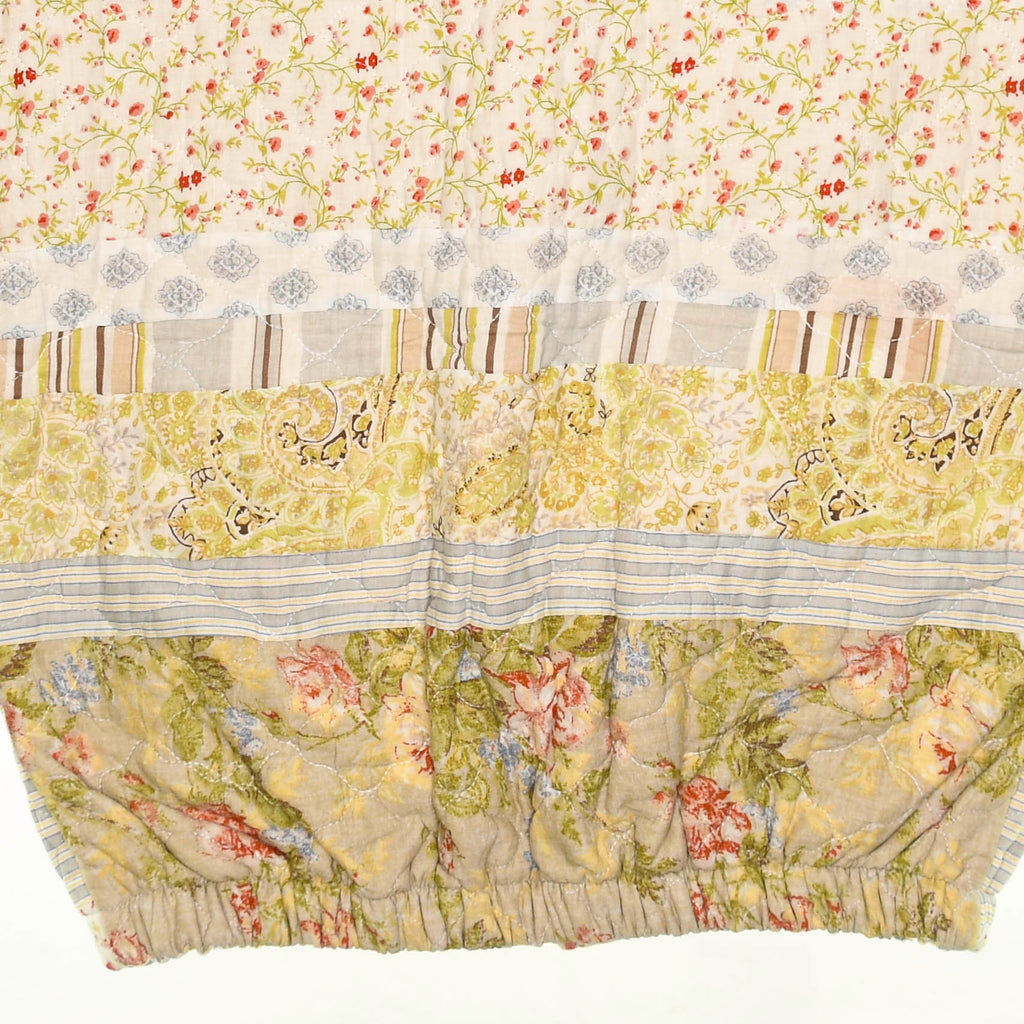 Yellow Patchwork Quilt Bomber Jacket