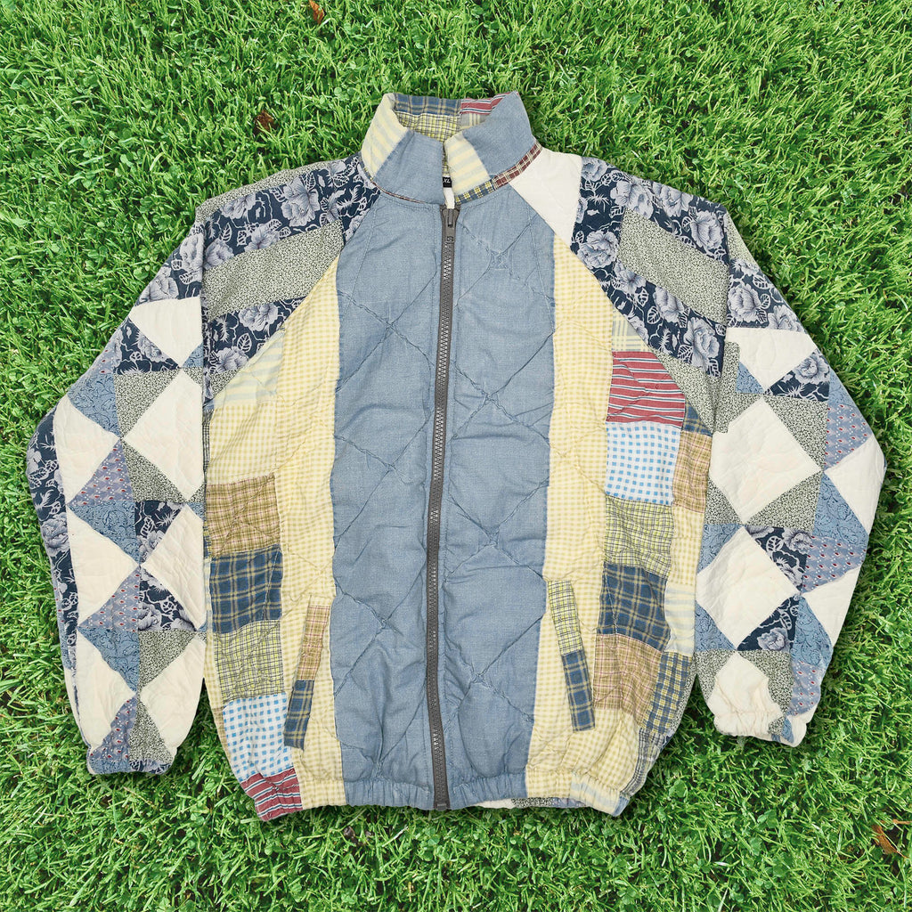 Patchwork Quilt Bomber Coat