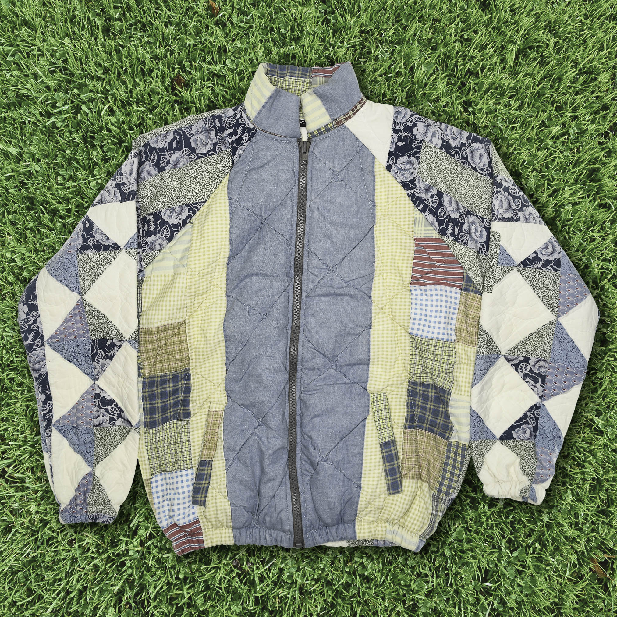 Patchwork Quilt Bomber Coat