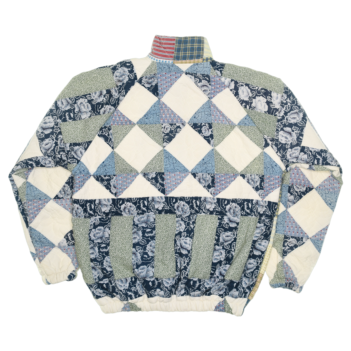 Cozy Retro Patchwork Classic Quilt Bomber