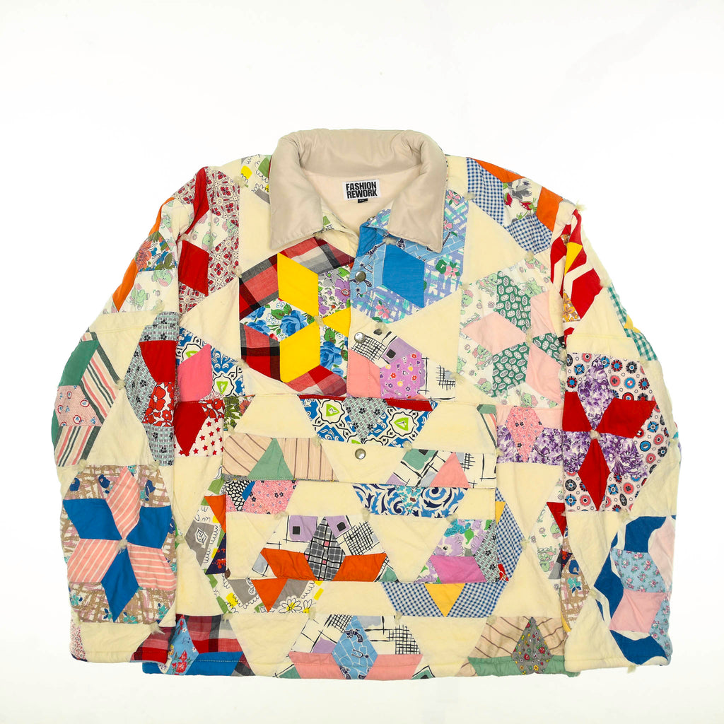 Colorful Kaleidoscope Quilt Jacket