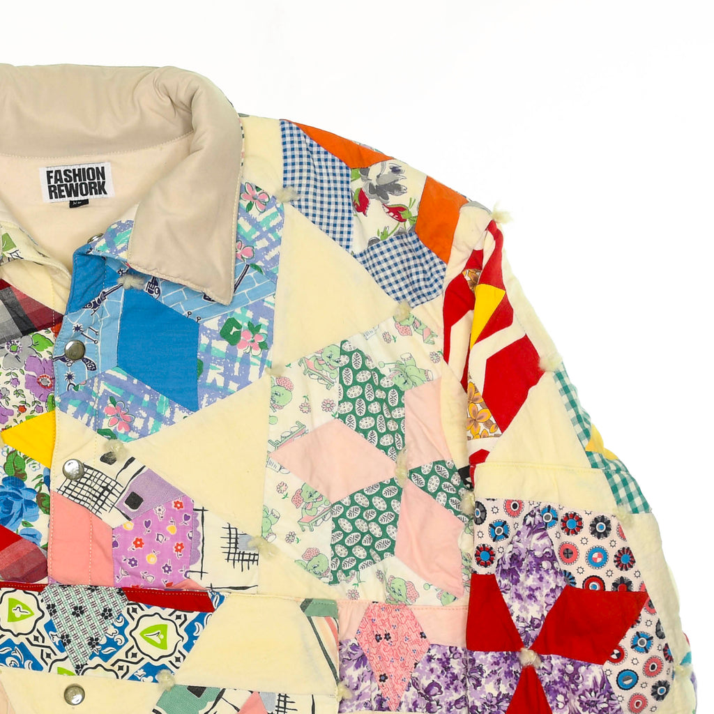 Colorful Kaleidoscope Quilt Jacket