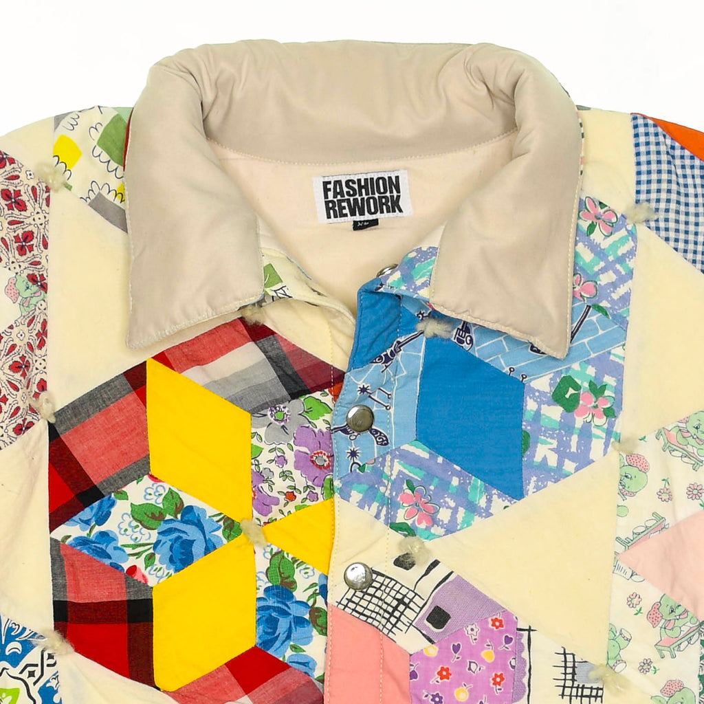 Colorful Kaleidoscope Quilt Jacket