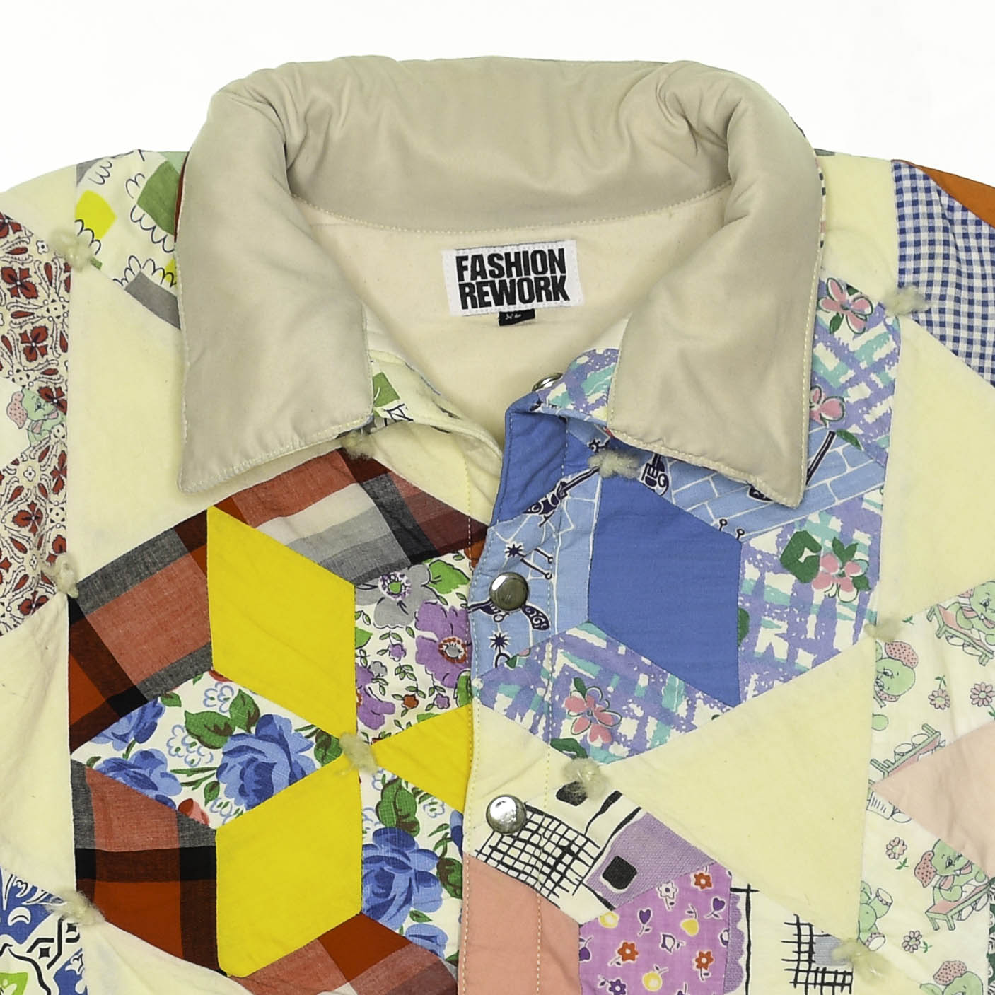 Colorful Kaleidoscope Quilt Jacket