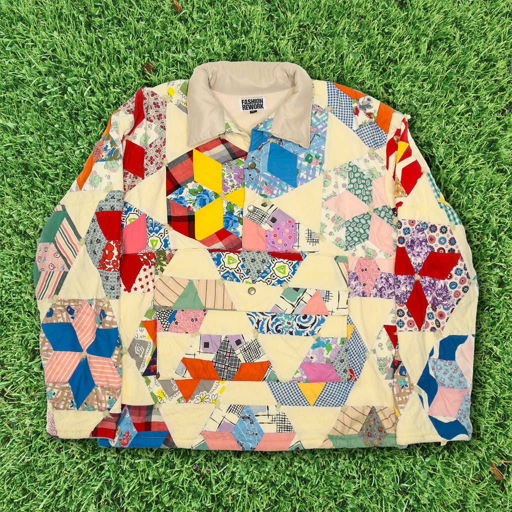 Colorful Kaleidoscope Quilt Jacket