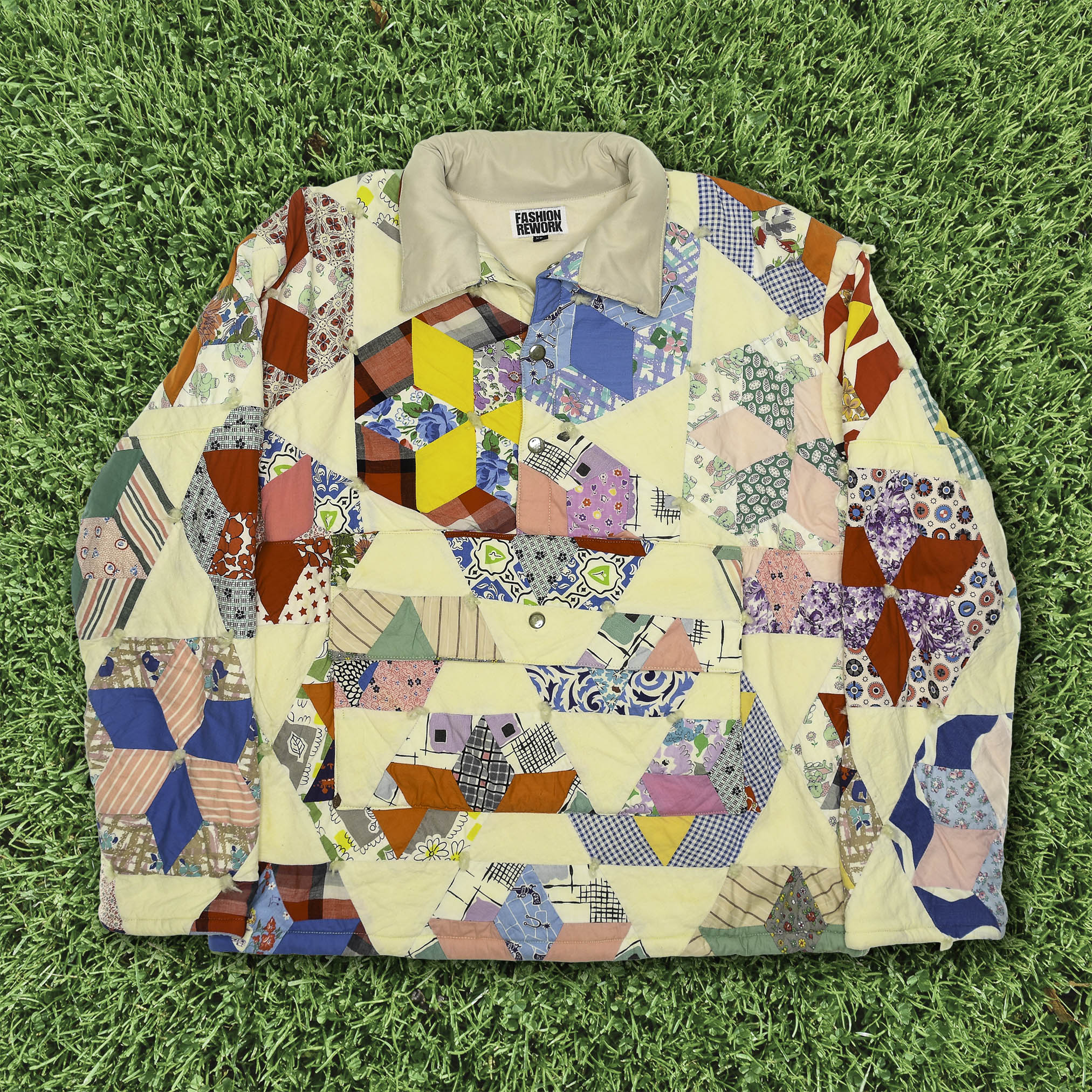 Colorful Kaleidoscope Quilt Jacket