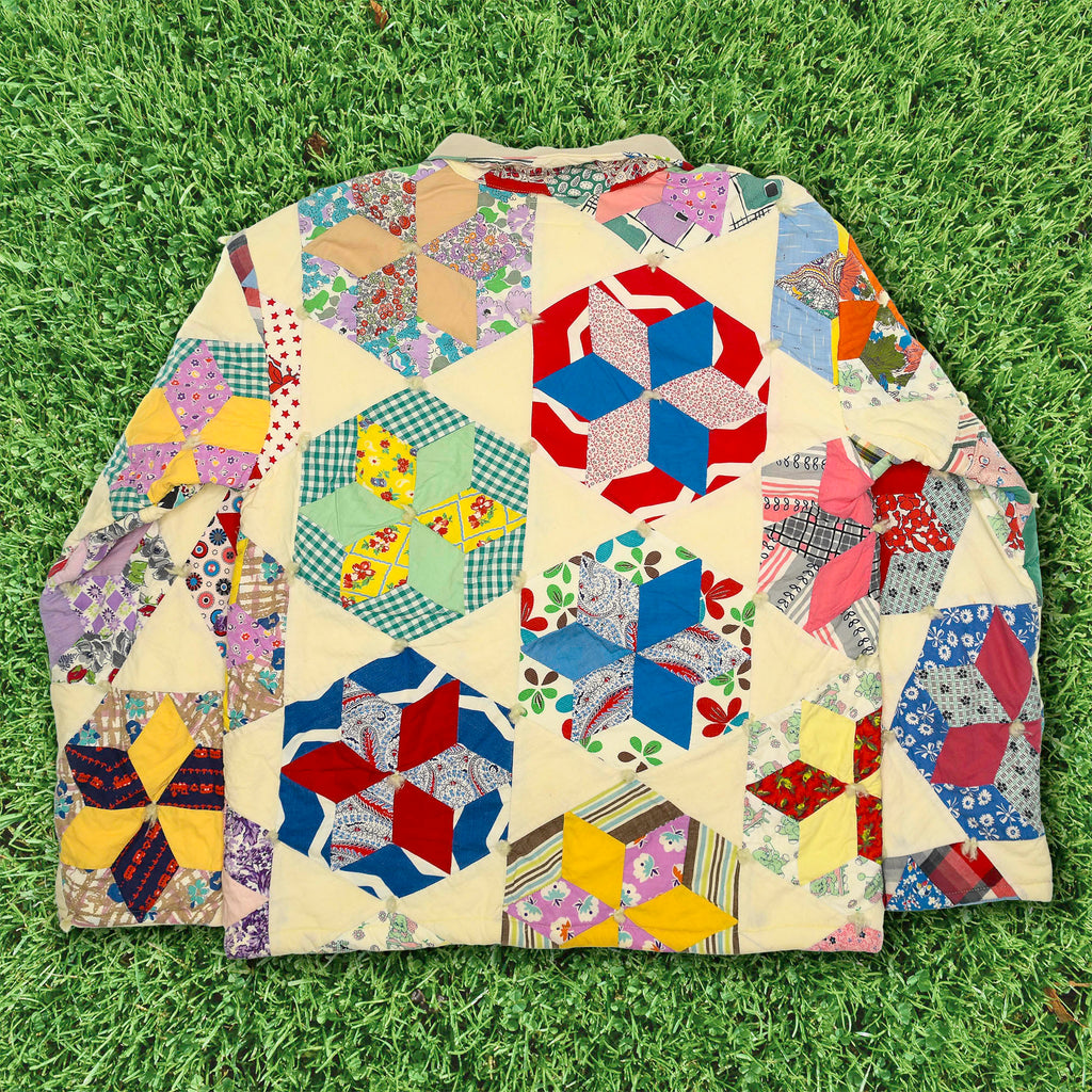 Colorful Kaleidoscope Quilt Jacket