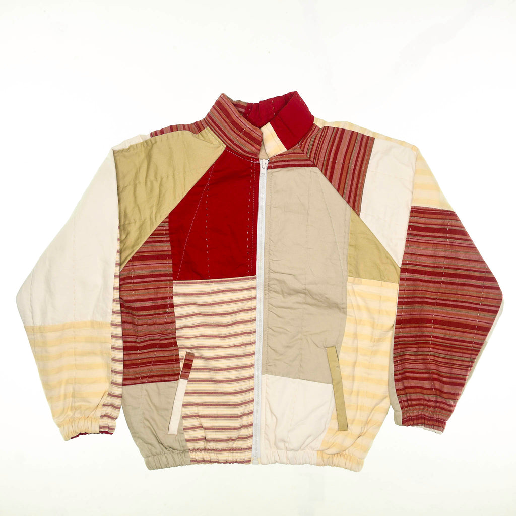 Red Stripe Classic Quilt Bomber