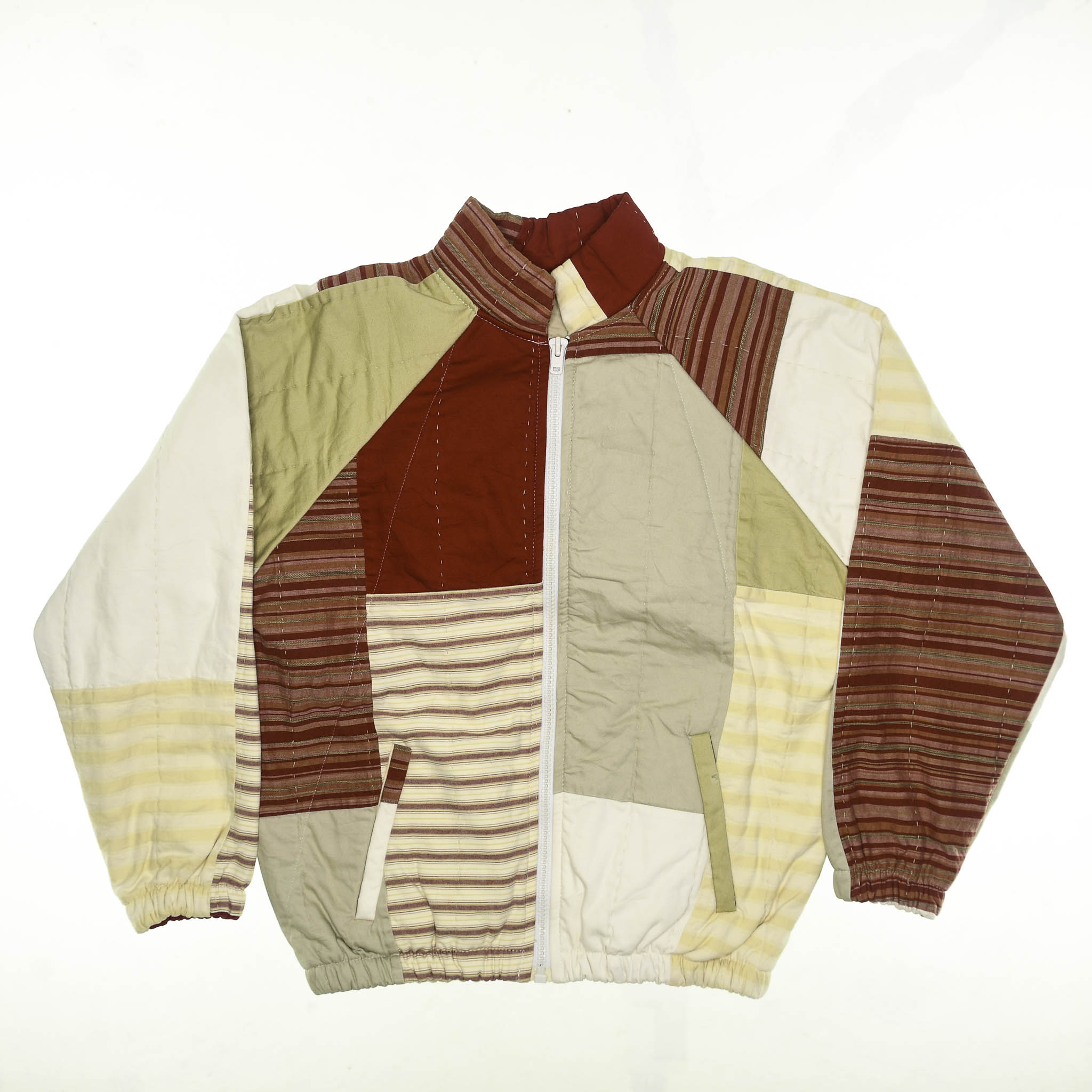 Red Stripe Classic Quilt Bomber