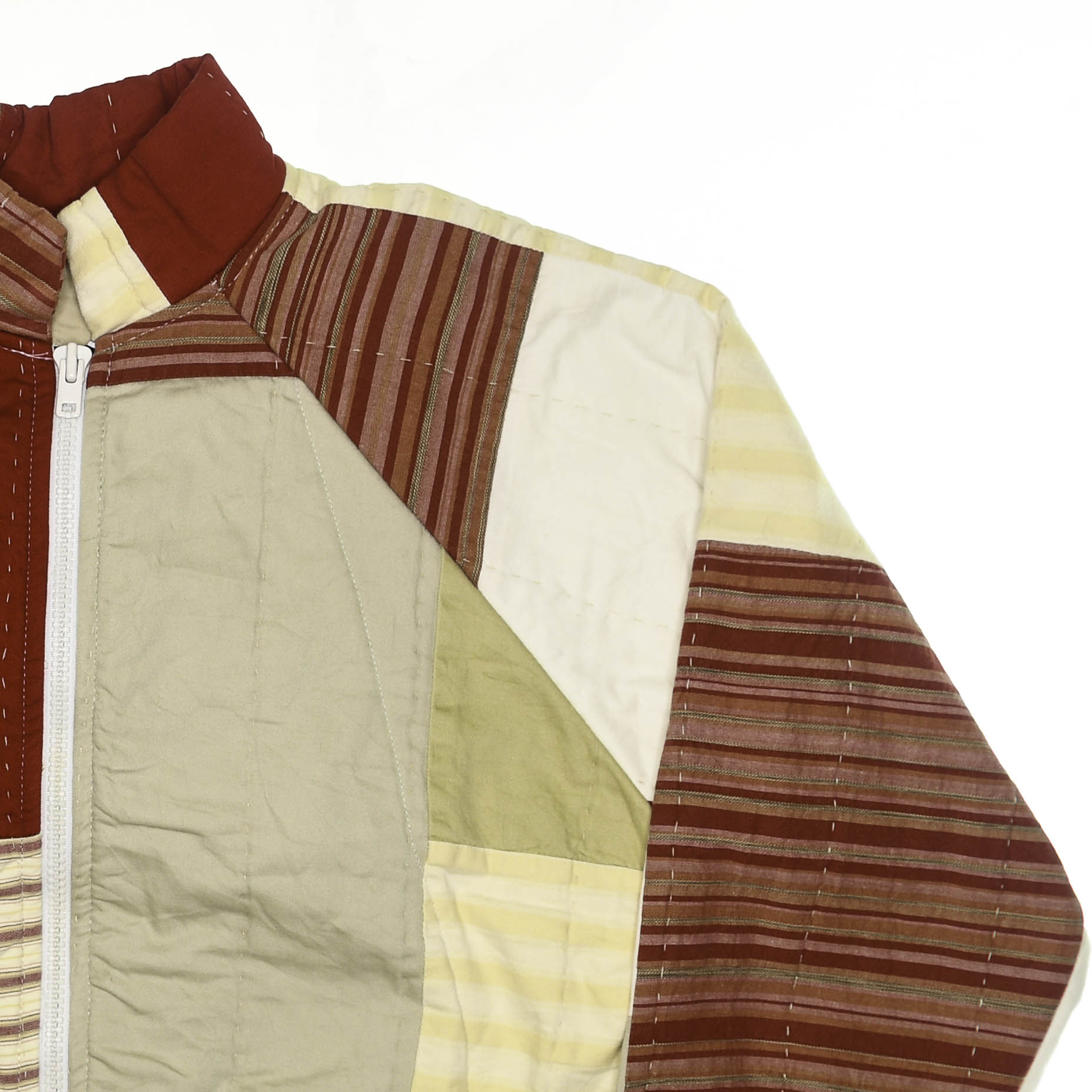 Red Stripe Classic Quilt Bomber