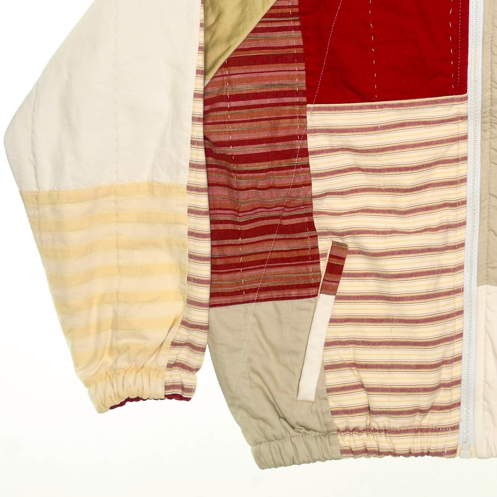 Red Stripe Classic Quilt Bomber