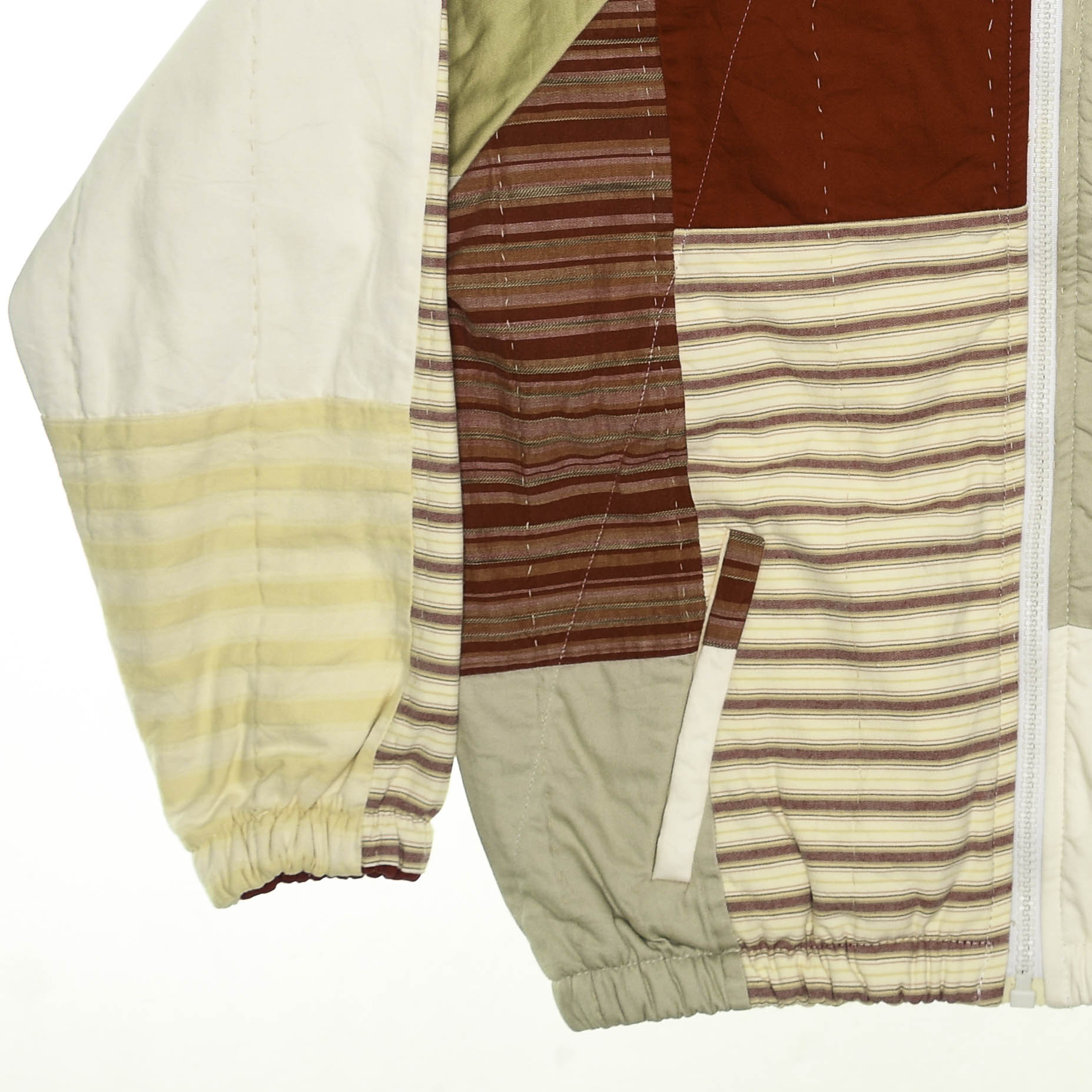 Red Stripe Classic Quilt Bomber