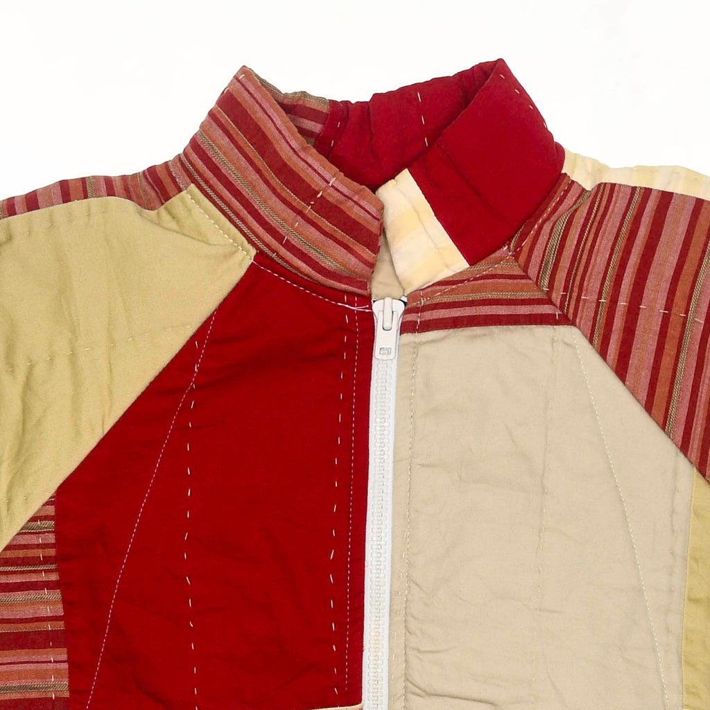 Red Stripe Classic Quilt Bomber