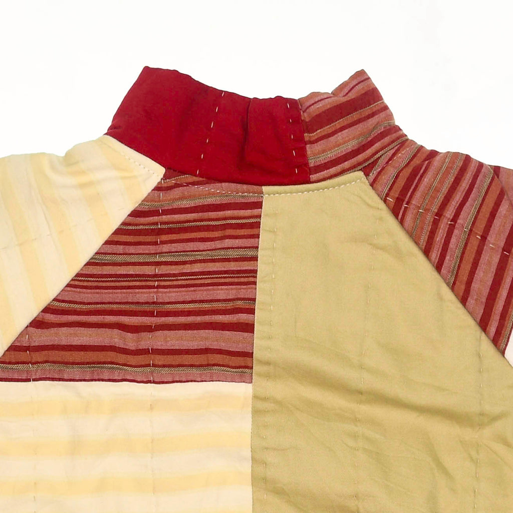 Red Stripe Classic Quilt Bomber