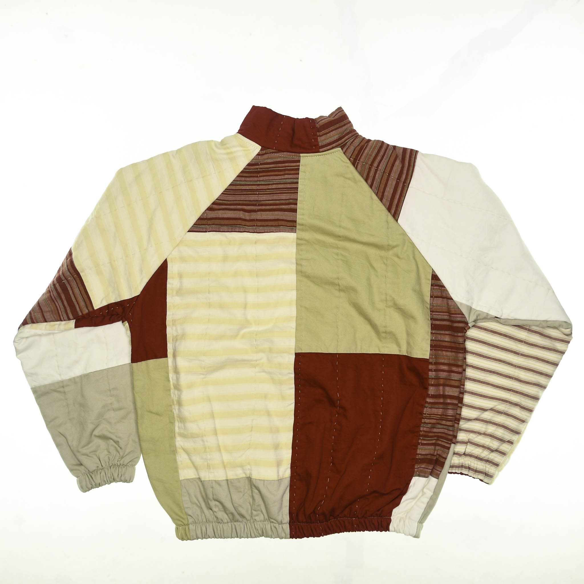Red Stripe Classic Quilt Bomber