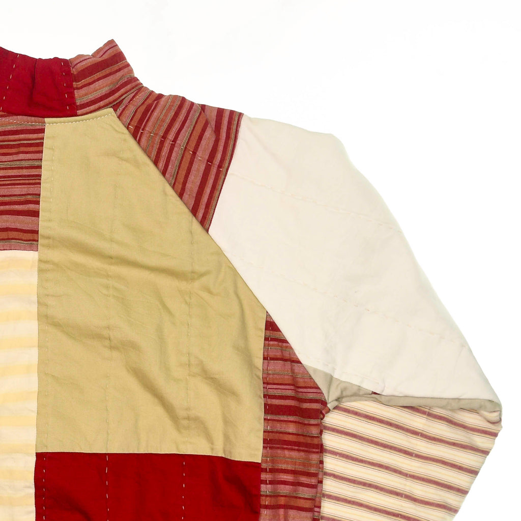 Red Stripe Classic Quilt Bomber