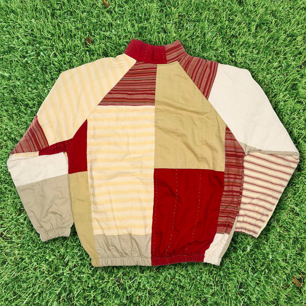 Red Stripe Classic Quilt Bomber