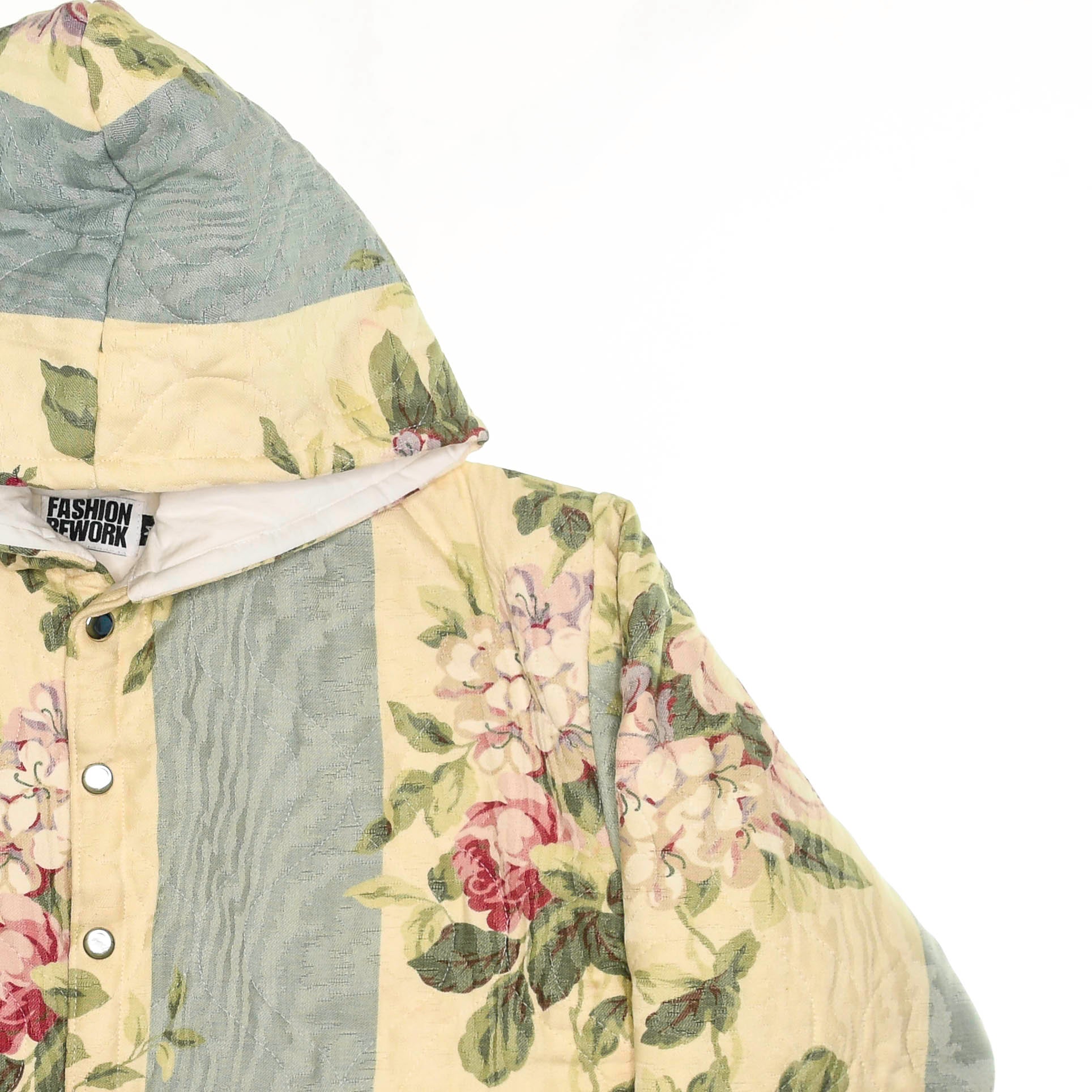 Vintage Floral Cottagecore Quilt Hoodie