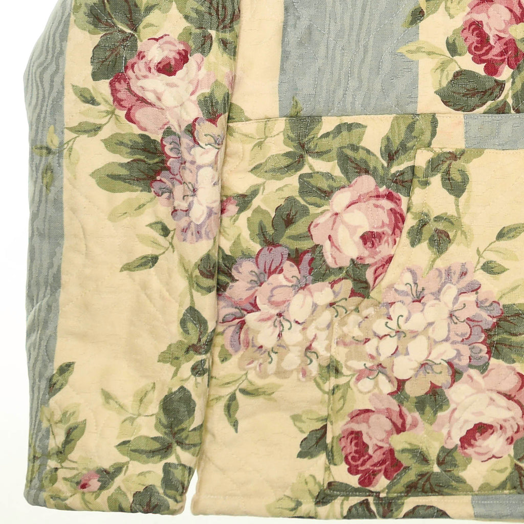 Vintage Floral Cottagecore Quilt Hoodie