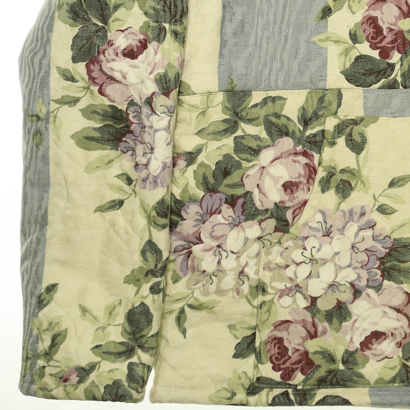 Vintage Floral Cottagecore Quilt Hoodie